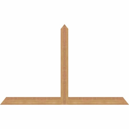 Ekena Millwork Portland Timber Gable Bracket, Western Red Cedar, 60"W x 38"H x 1 1/2"D x 3 1/2"F, 15/12 Pitch GBW060X38X0204POR00SWR
